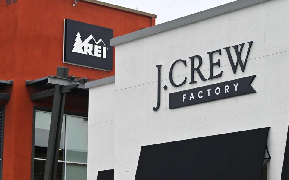 J Crew Factory store, now located next to REI at River Park, photographed Wednesday, Jan. 10, 2024 in Fresno.