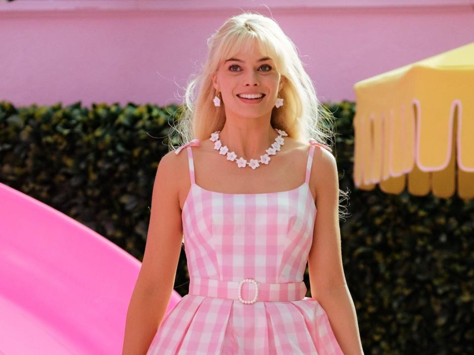 Margot Robbie as Barbie in "Barbie."