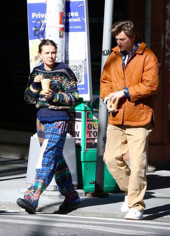 <p>BrosNYC / BACKGRID</p> Millie Bobby Brown and Jake Bongiovi in Manhattan