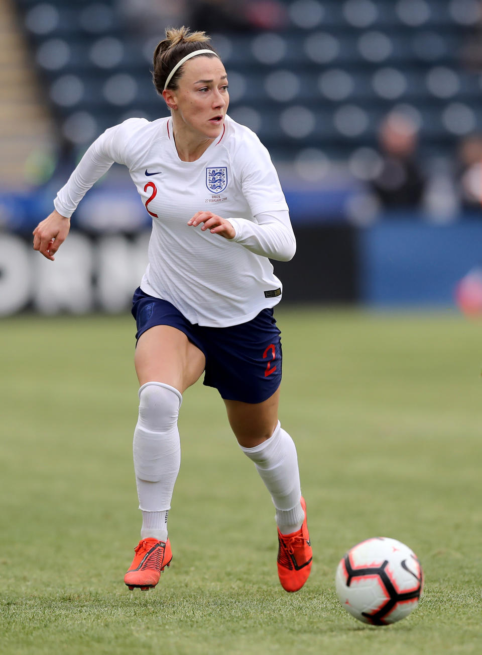 Lucy Bronze will be a key part of Phil Neville’s team in France. (Photo by Elsa/Getty Images)