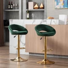 Product image of Everly Quinn Kshaun Swivel Adjustable Height Stool (Set of 2)