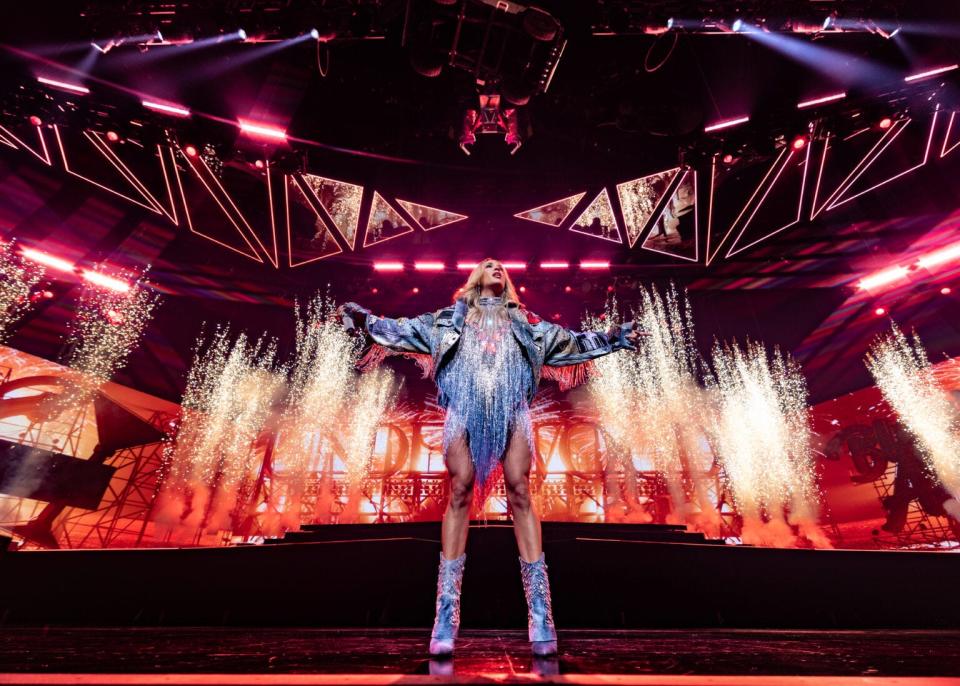Carrie opened the doors of the 5,000-capacity, Resorts World Theater with a sold-out premiere in December 2021.