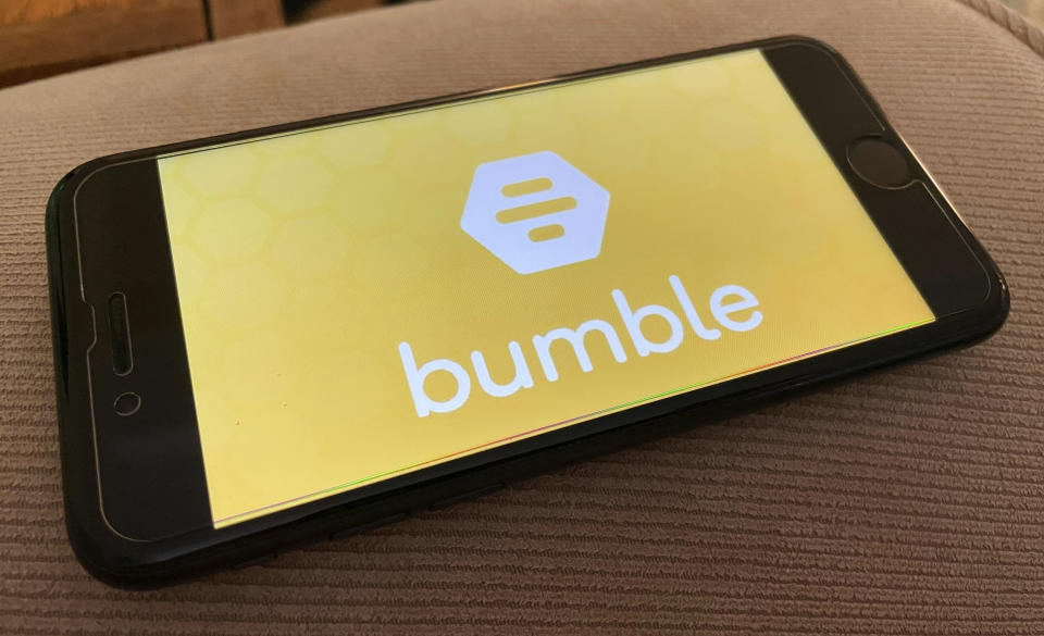 Image of Bumble, the dating and networking service, app as they slam MAFS star