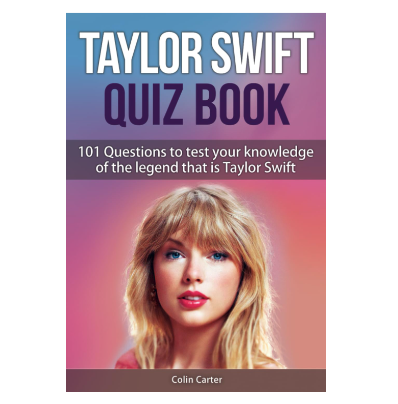 book cover with Taylor Swift's face