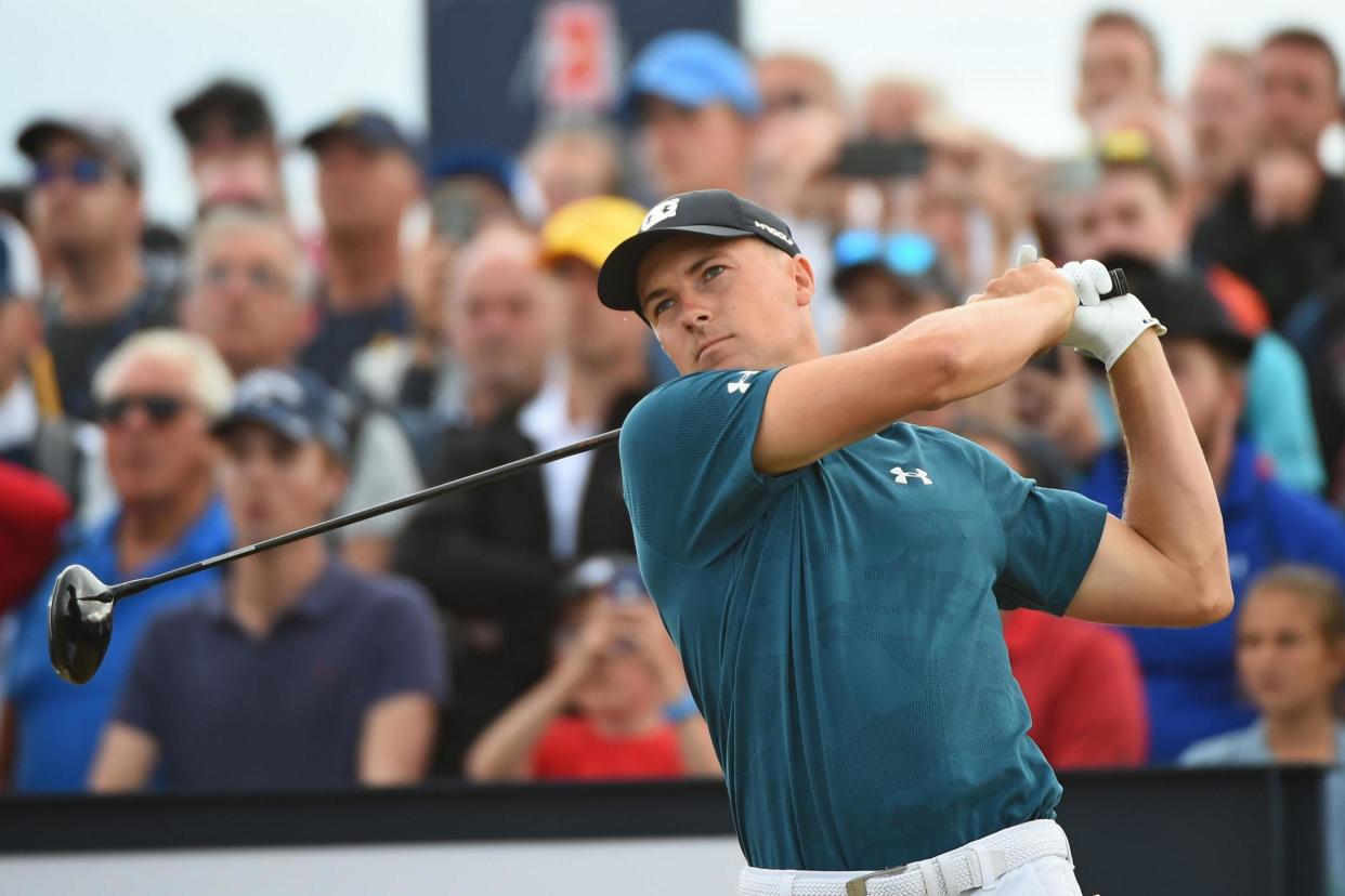 Co-leader: Jordan Spieth: AFP/Getty Images