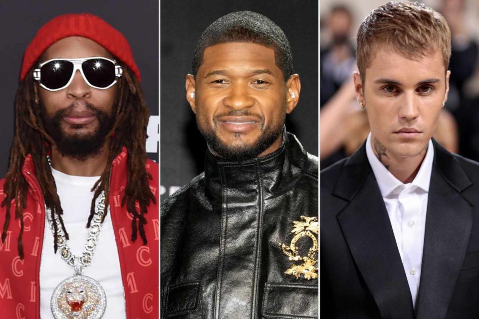 <p> FilmMagic for Sports Illustrated, Jeff Kravitz/FilmMagic, Dimitrios Kambouris/Getty</p> Lil Jon, Usher, Justin Bieber 