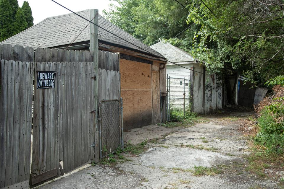 Emma Hernandez, 9, was attacked by three dogs in this Detroit alley on Monday, Aug. 19, 2019. The photo was taken Tuesday, Aug. 20, 2019.