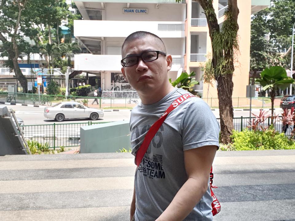 Khor Chye Siew seen exiting the State Courts on 5 October 2018. PHOTO: Wan Ting Koh/Yahoo News Singapore