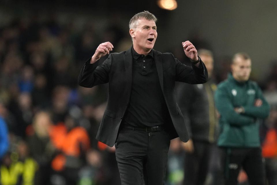 Republic of Ireland manager Stephen Kenny wants his players to take risks against France (Niall Carson/PA) (PA Wire)