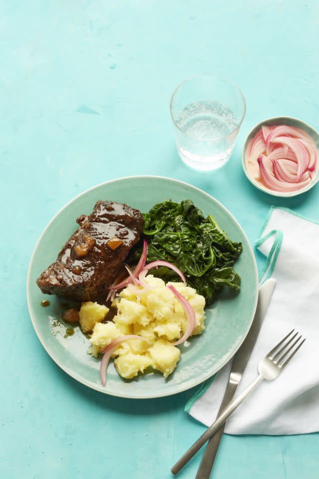 Sweet and Sour Short Ribs with Pickled Onions