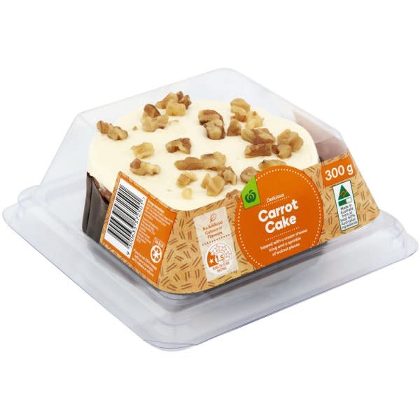 No matter what way you look at it, this dessert is far more cake than carrot. Photo: Woolworths