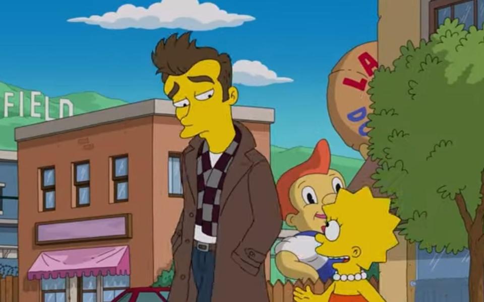 Lisa hat in der aktuellen "Simpsons"-Folge einen imaginären Freund. Es ist unschwer erkennbar der Musiker Morrissey. (Bild: Fox)