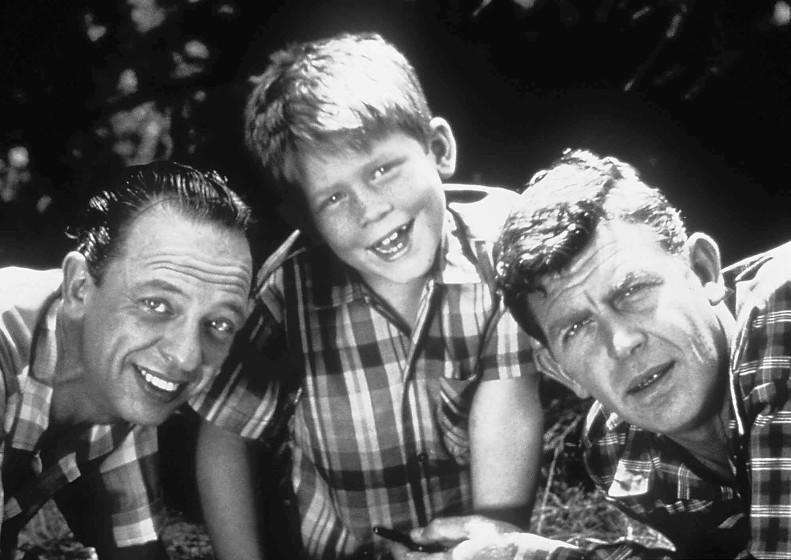 Cast members from "The Andy Griffith Show" pose in this undated photo.