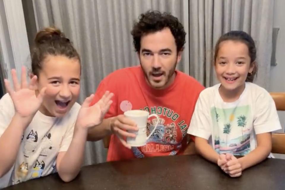 <p>Kevin Jonas/Instagram</p> From Left: Alena Jonas, Kevin Jonas and Valentina Jonas