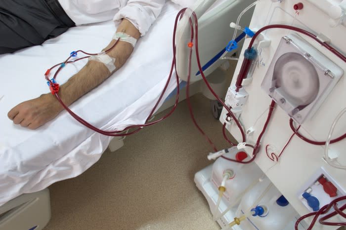 Patient on dialysis