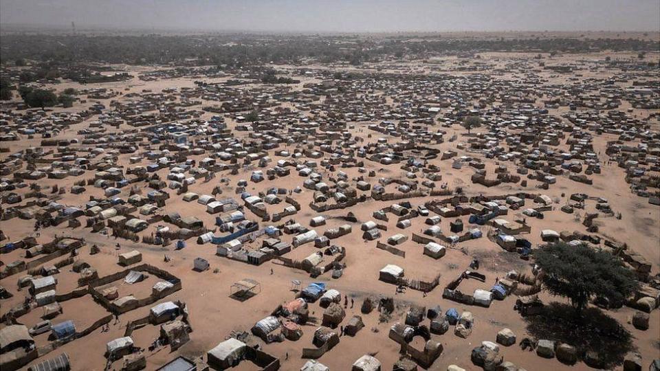 Un campamento de refugiados en Adré, Chad