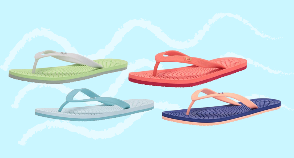 These Under Armour flip-flops are trending on Amazon.