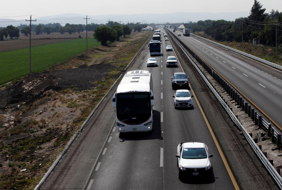 Central American migrants head to the U.S. border in annual Stations of the Cross caravan