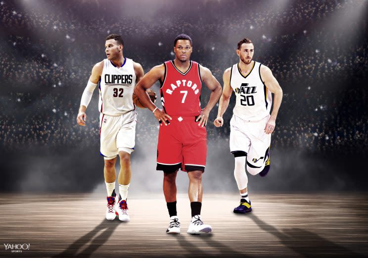 Blake Griffin, Kyle Lowry and Gordon Hayward were among the big names heading into free agency. (Yahoo Sports)