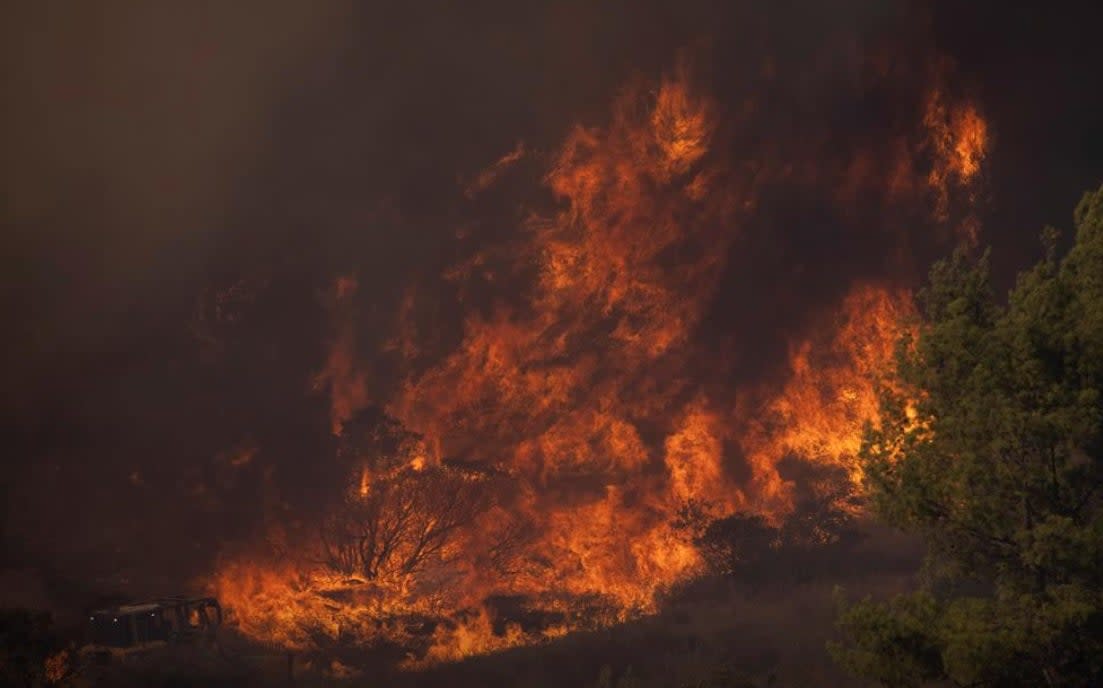 Fire is believed to have started on Wednesday (Mike Blake/Reuters)