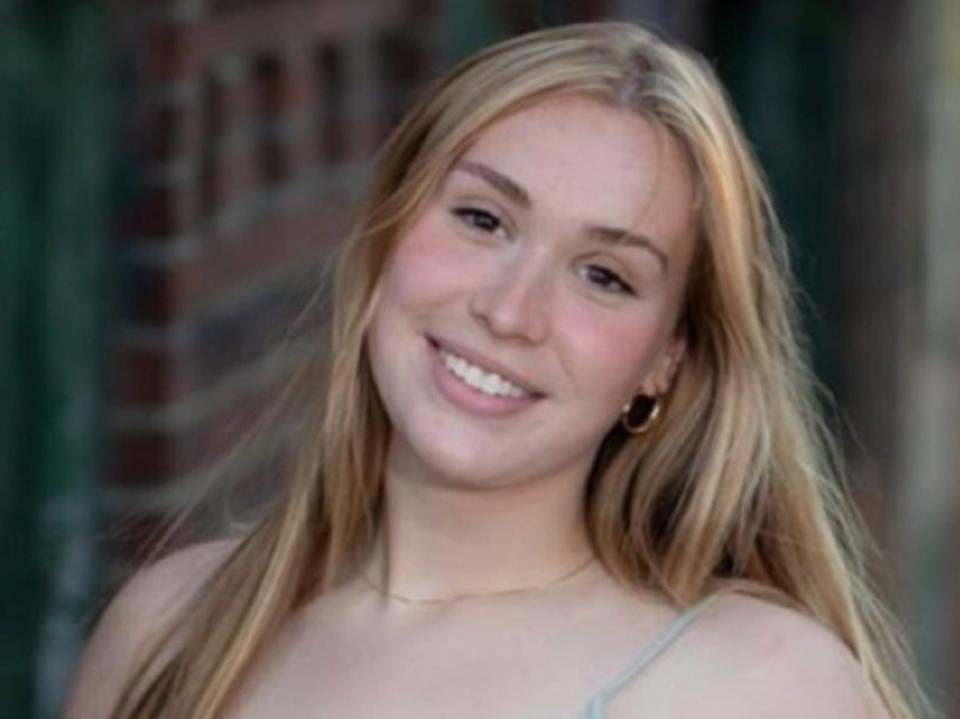 Ava Harlow, 20, suffered severe injuries after becoming trapped under a train in Boston (GoFundMe / Ava Harlow Recovery Fund)