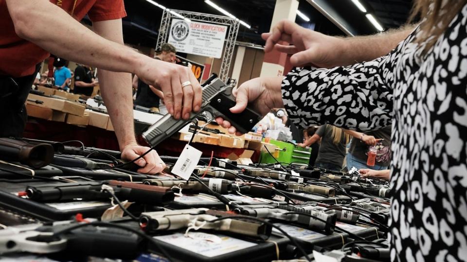 Legislation was reintroduced in Congress to extend background checks to transactions conducted by private and unlicensed gun sellers.