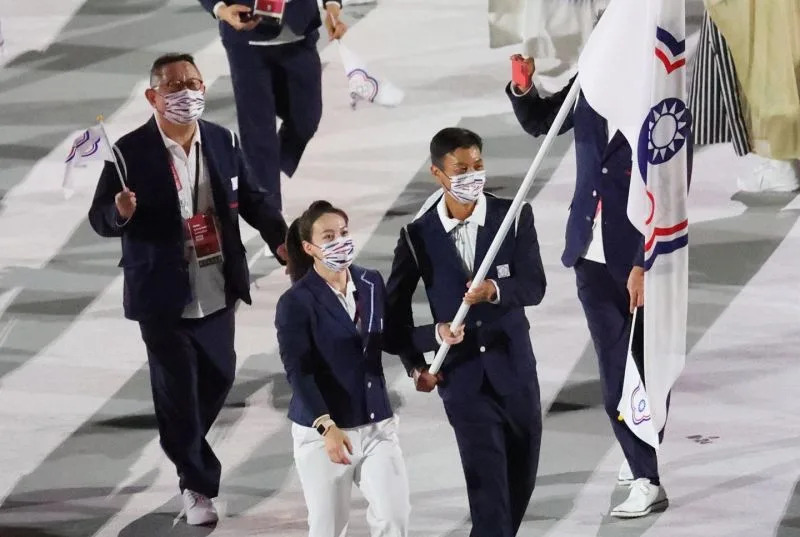 ▲東京奧運用五十音順序介紹台灣入場。（圖／奧會提供)