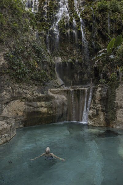 Members of the Ejido of San Cristóbal, the cooperative that includes Grutas Tolantongo, alternate jobs at the popular hot springs complex in Hidalgo, Mexico.