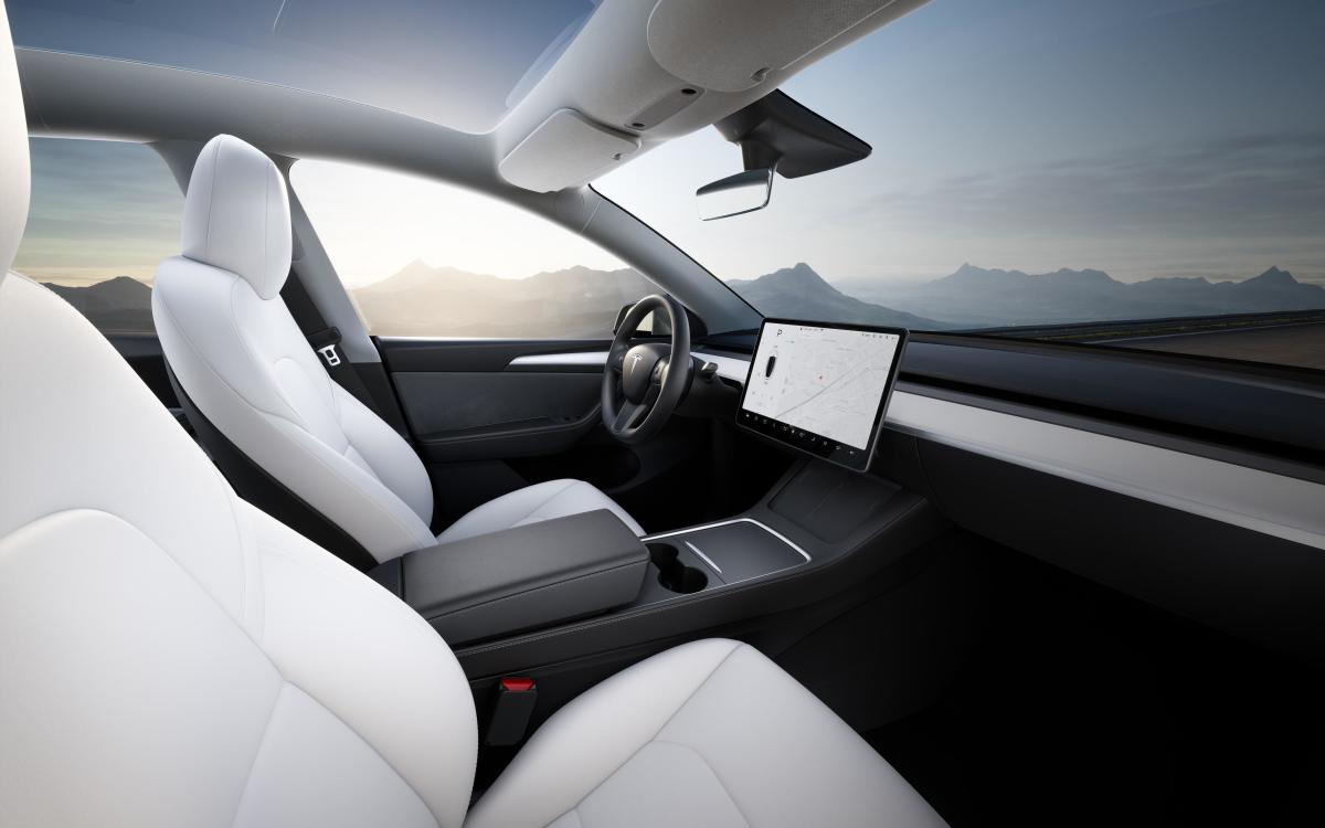 tesla interior