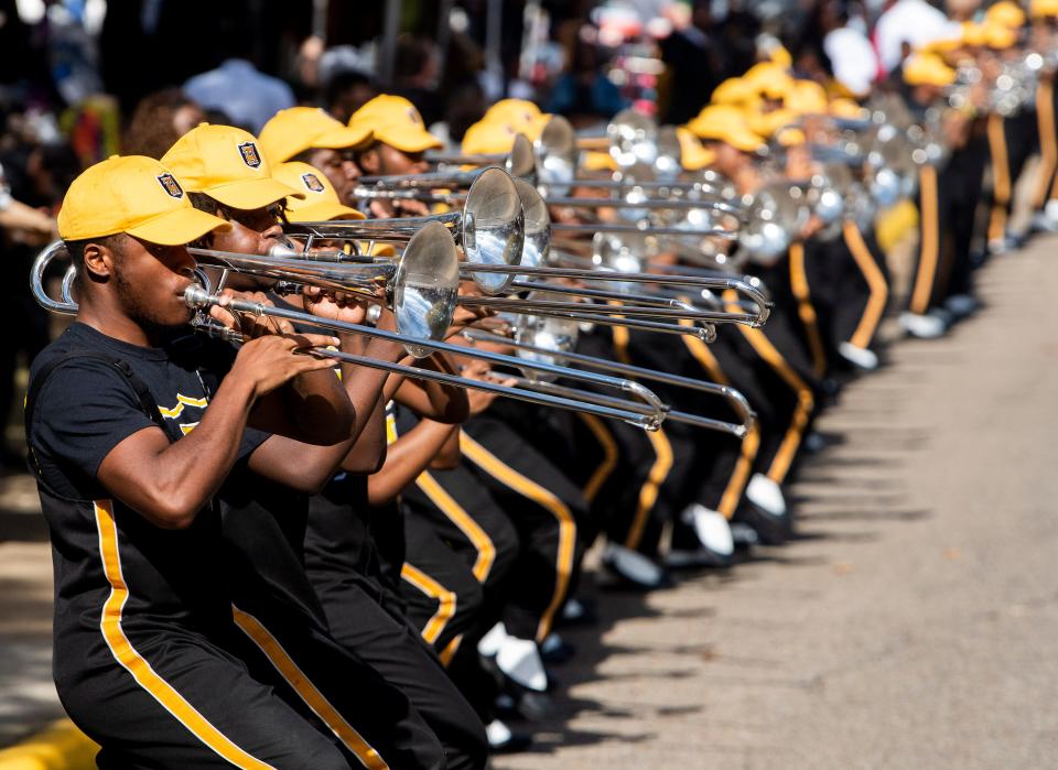 The Marching Hornets will perform Saturday during the 2023 Honda Battle of the Bands at ASU's stadium.