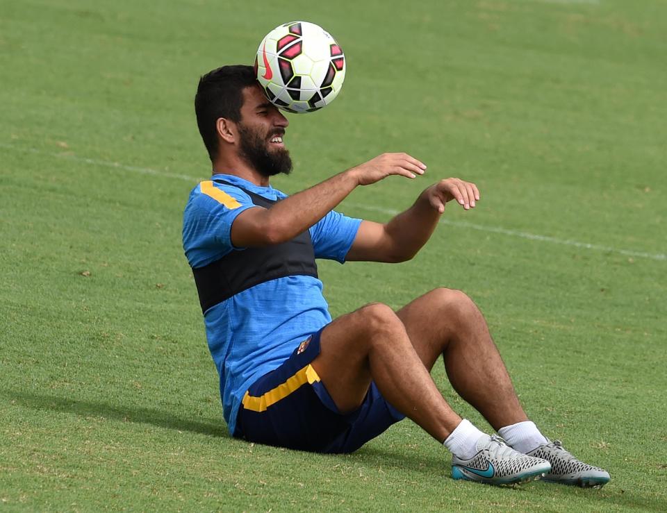 Arda Turan en Carson, California, el 20 de julio de 2015 (AFP | MARK RALSTON)