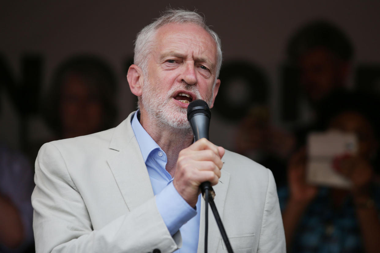 Jeremy Corbyn pledged to 'deal with the burden' of student debt prior to the general election: AFP