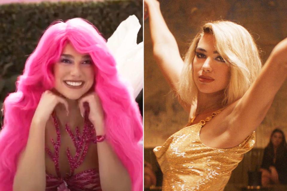 <p>Warner Bros./Max; Universal Pictures</p> Dua Lipa in "Barbie"; Dua Lipa in "Argylle"