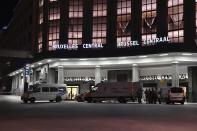 <p>Police investigators and members of the DOVO (bomb clearing squad) work inside Central Station in Brussels after a reported explosion on Tuesday, June 20, 2017. Belgian media are reporting that explosion-like noises have been heard at a Brussels train station, prompting the evacuation of a main square. (Vanden Wijngaert/AP) </p>