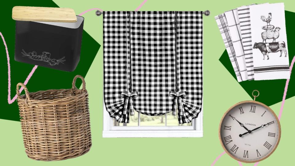 Consider adding gingham, plaid, wicker and wood to get the cottagecore style.  (HuffPost )