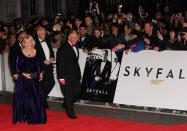 LONDON, ENGLAND - OCTOBER 23: Prince Charles, Prince of Wales and Camilla, Duchess of Cornwall attend the Royal World Premiere of 'Skyfall' at the Royal Albert Hall on October 23, 2012 in London, England. (Photo by Eamonn McCormack/Getty Images)