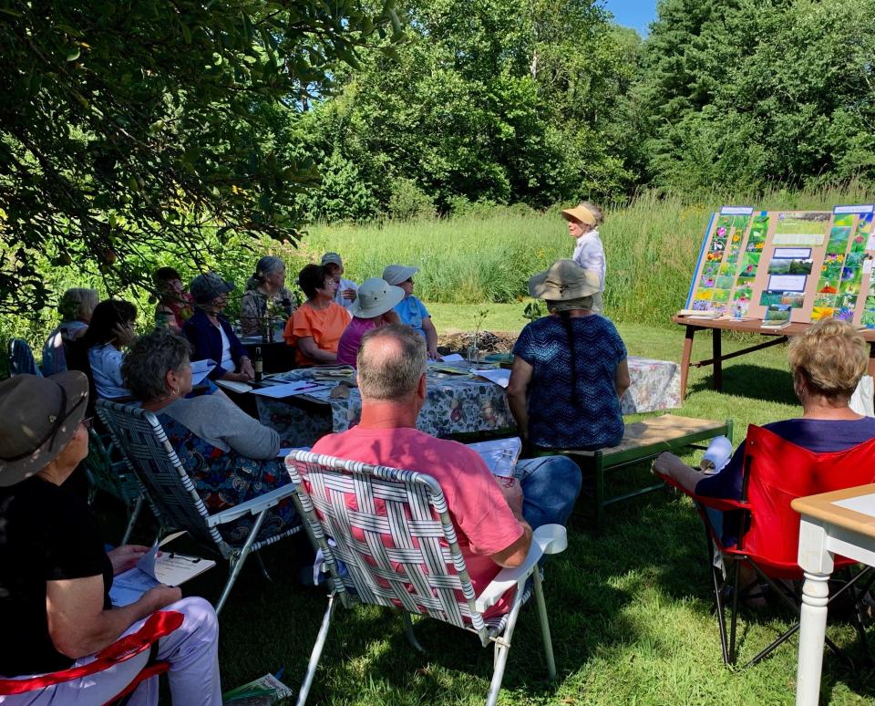 Master Gardeners field study at McClures' farm