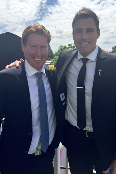 Former AFL greats Cameron Ling and Matthew Richardson.