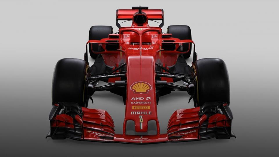 Ferrari車隊推出近全紅的2018新車SF71H