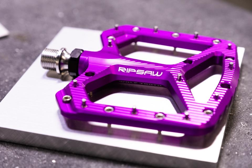 Wolf Tooth Ripsaw Aluminum Pedals on billet