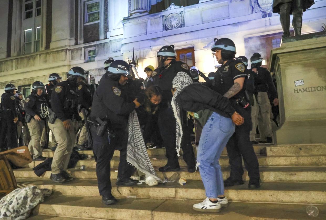 Columbia arrests Selcuk Acar/Anadolu via Getty Images
