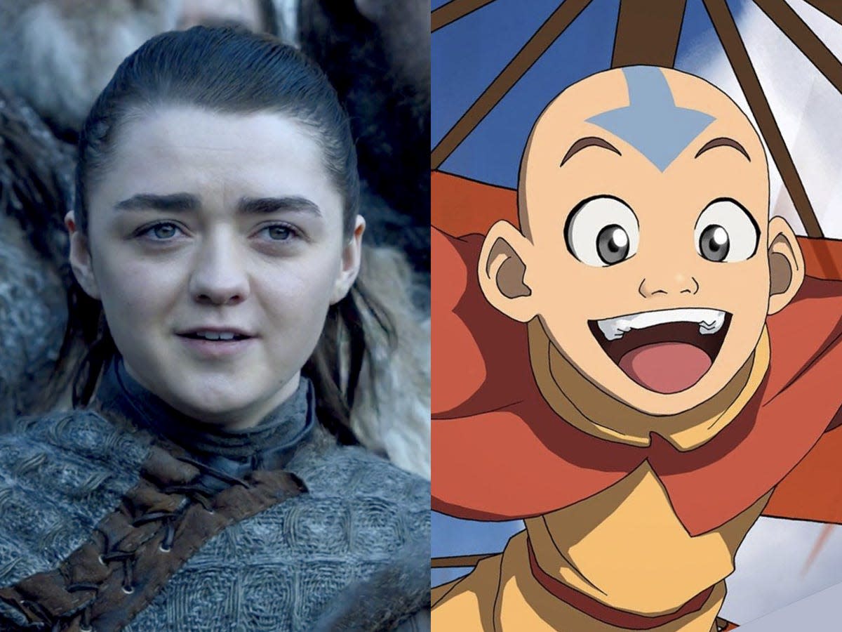 Arya Stark Aang Shows Game of Thrones fans would like Avatar HBO Nickelodeon 