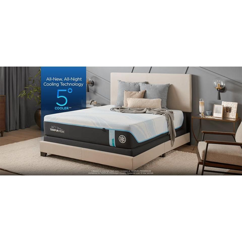 <p><a href="https://go.redirectingat.com?id=74968X1596630&url=https%3A%2F%2Fwww.tempurpedic.com%2Fshop-mattresses%2Fbreeze-collection%2Fv%2F3934%2F&sref=https%3A%2F%2F" rel="nofollow noopener" target="_blank" data-ylk="slk:Shop Now;elm:context_link;itc:0;sec:content-canvas" class="link ">Shop Now</a></p><p>Tempur-Breeze ProBreeze Queen Mattress</p><p>$4099.00</p><p>tempurpedic.com</p>