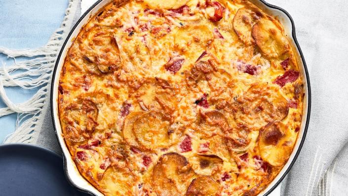 Cheesy Potato Frittata Recipe