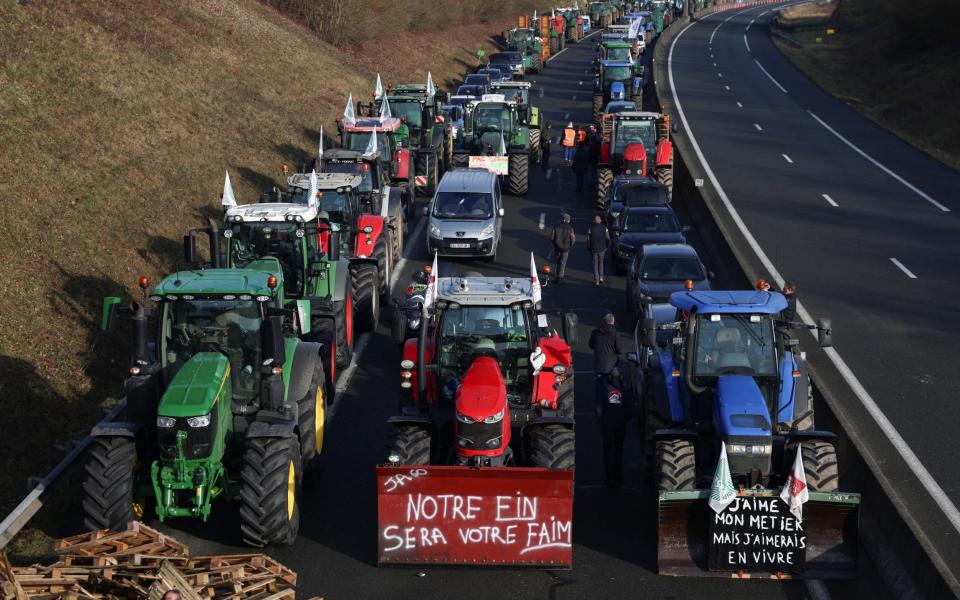 tractor protest