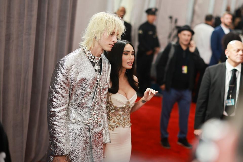 Machine Gun Kelly and Megan Fox (Getty Images for The Recording A)