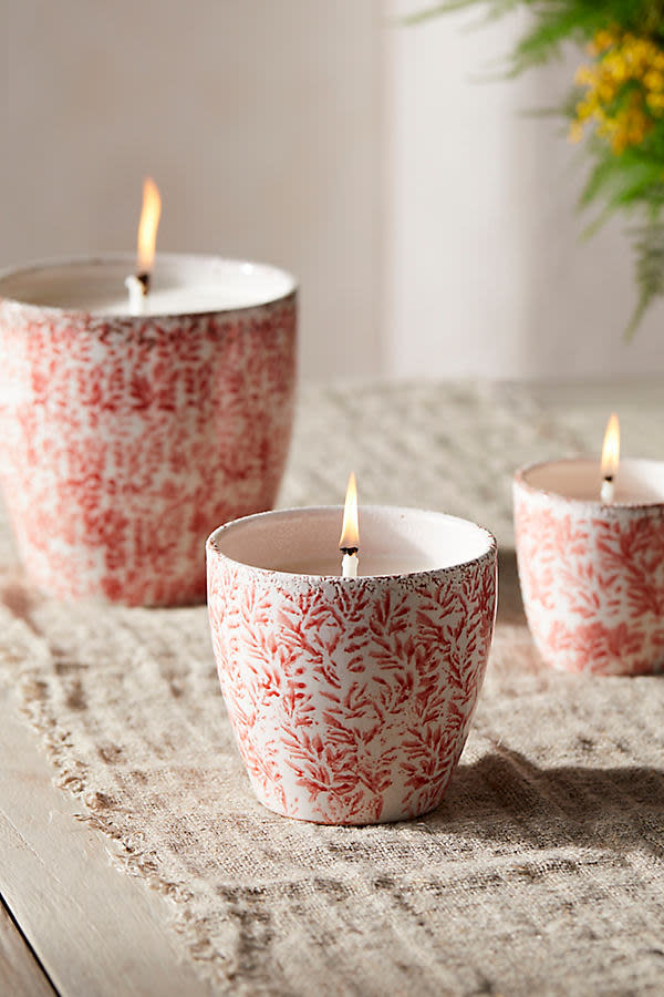 <p><a href="https://go.redirectingat.com?id=74968X1596630&url=https%3A%2F%2Fwww.anthropologie.com%2Fanthroliving%2Fshop%2Fceramic-citronella-thyme-candle-coral-floral&sref=https%3A%2F%2Fwww.housebeautiful.com%2Fshopping%2Fhome-accessories%2Fg27079092%2Fchic-citronella-candles%2F" rel="nofollow noopener" target="_blank" data-ylk="slk:Shop Now;elm:context_link;itc:0;sec:content-canvas" class="link ">Shop Now</a></p><p>Ceramic Citronella + Thyme Candle</p><p>$32.00</p><p>anthropologie.com</p><span class="copyright">Anthropologie</span>