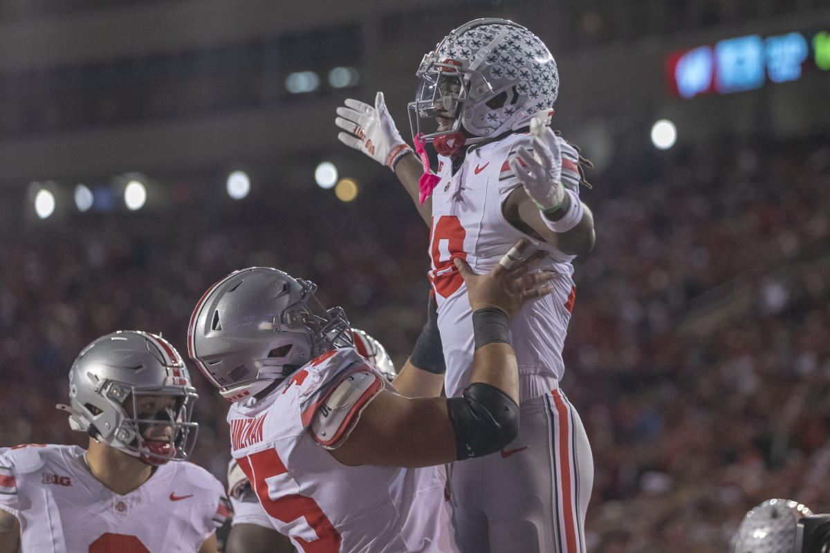 Ohio State remains No. 1, followed by Georgia, Michigan, Florida