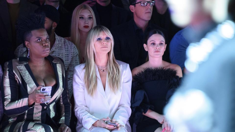 Weit weg von etwaigen Baby-Spekulationen: Heidi Klum auf der Fashion Week in New York.