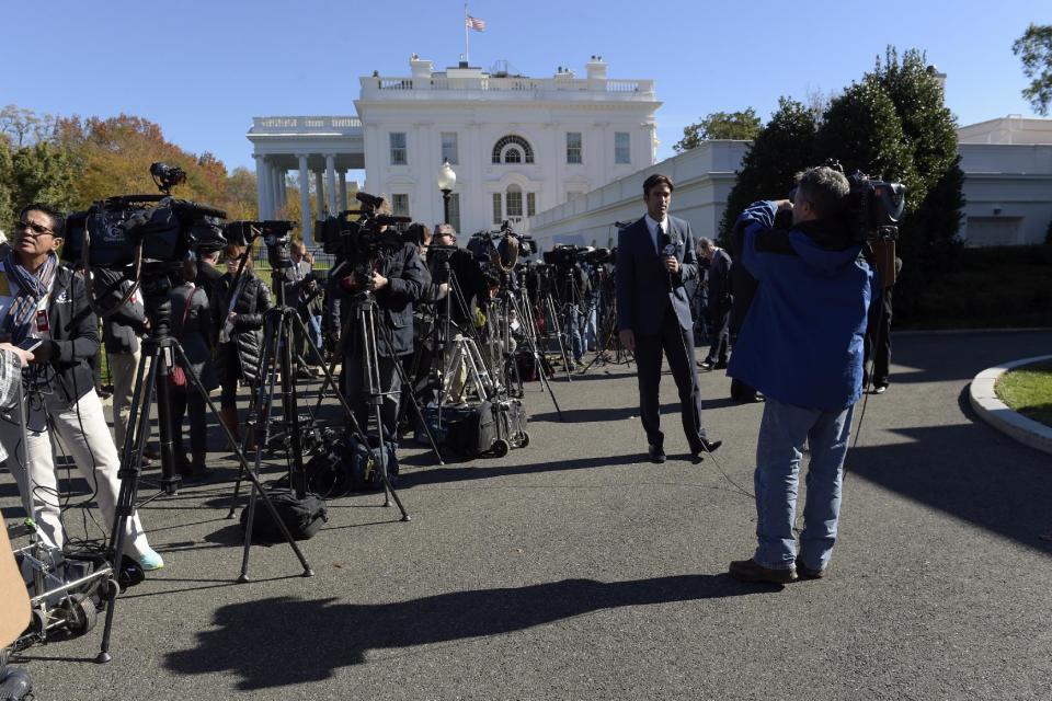 Los medios en la Casa Blanca